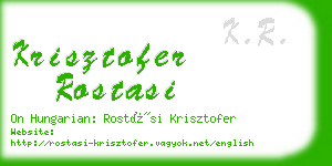 krisztofer rostasi business card